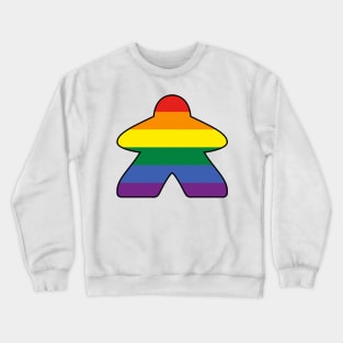 Rainbow Meeple Crewneck Sweatshirt